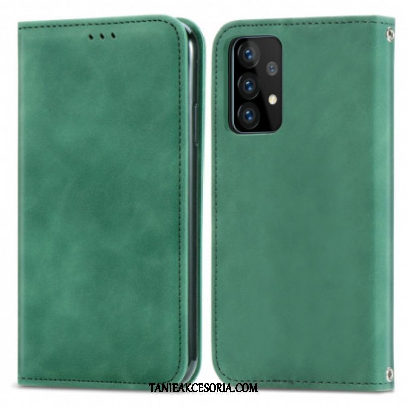 Etui Na Telefon do Samsung Galaxy A52 4G / A52 5G / A52s 5G Etui Folio Elegancki Efekt Skóry