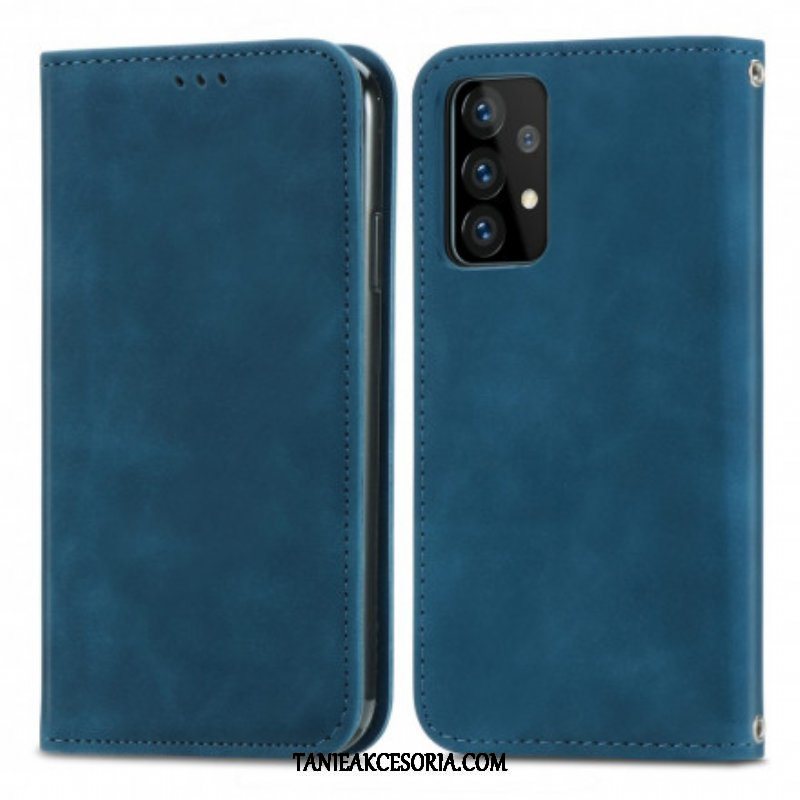 Etui Na Telefon do Samsung Galaxy A52 4G / A52 5G / A52s 5G Etui Folio Elegancki Efekt Skóry