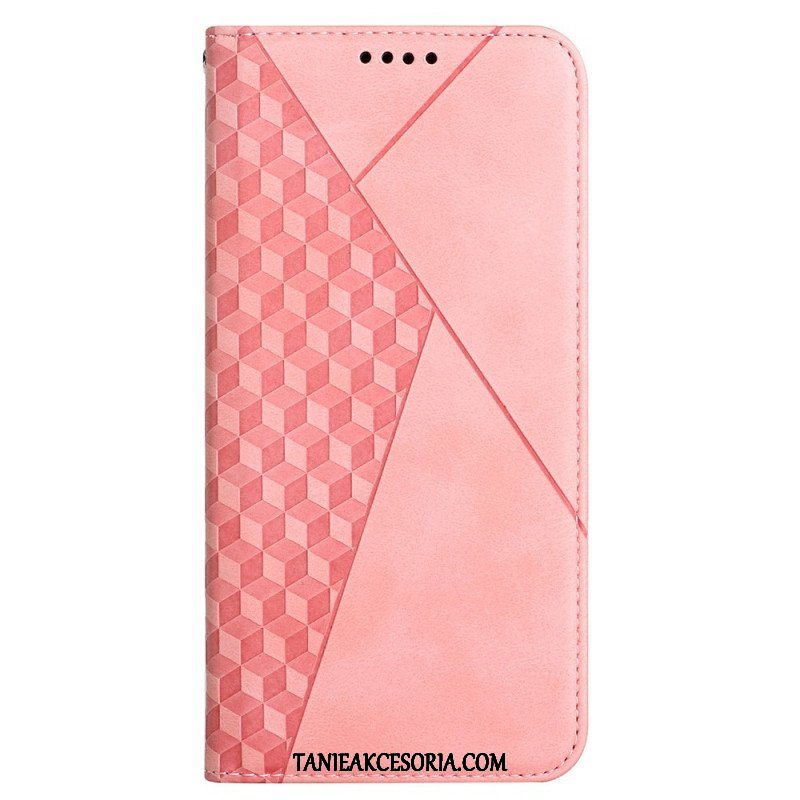 Etui Na Telefon do Samsung Galaxy M12 / A12 Etui Folio Efekt Geo Skóry