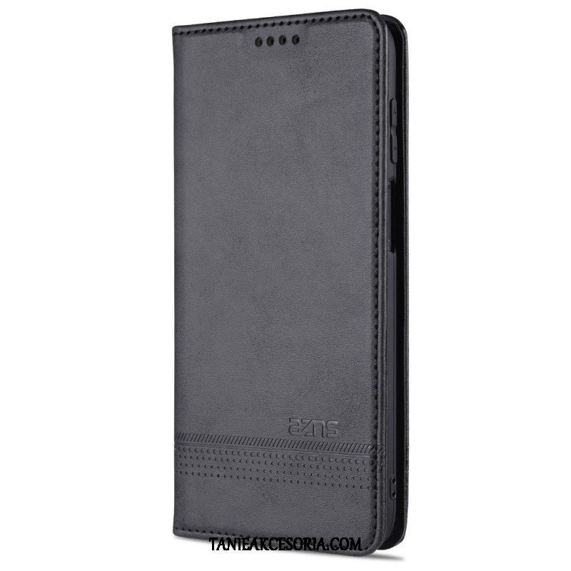 Etui Na Telefon do Samsung Galaxy M32 Etui Folio Stylizacja Skóry Azns