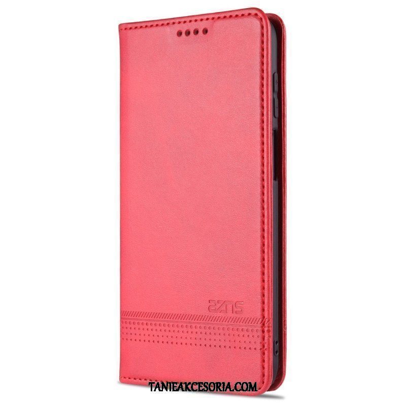 Etui Na Telefon do Samsung Galaxy M32 Etui Folio Stylizacja Skóry Azns