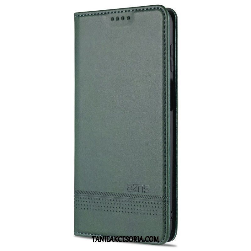 Etui Na Telefon do Samsung Galaxy M32 Etui Folio Stylizacja Skóry Azns