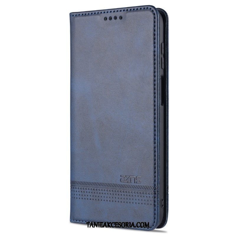 Etui Na Telefon do Samsung Galaxy M32 Etui Folio Stylizacja Skóry Azns