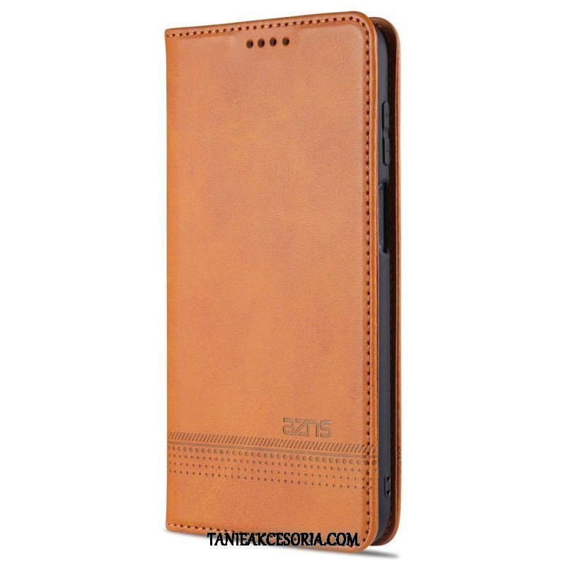 Etui Na Telefon do Samsung Galaxy M32 Etui Folio Stylizacja Skóry Azns