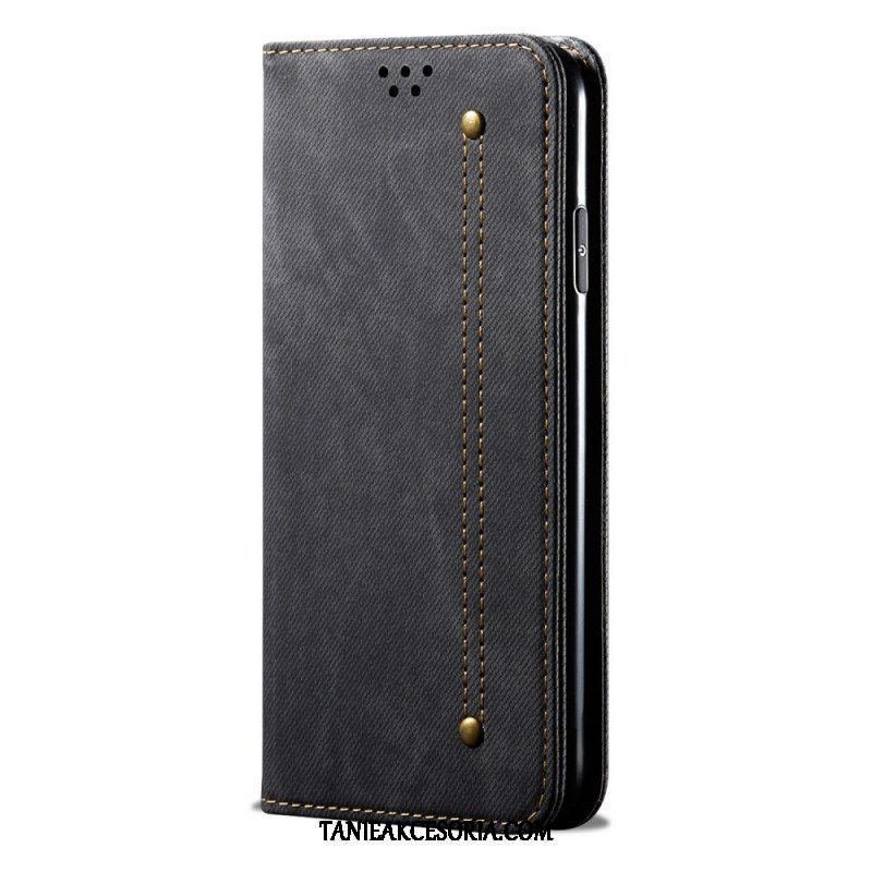 Etui Na Telefon do Samsung Galaxy M32 Etui Folio Tkanina Dżinsowa