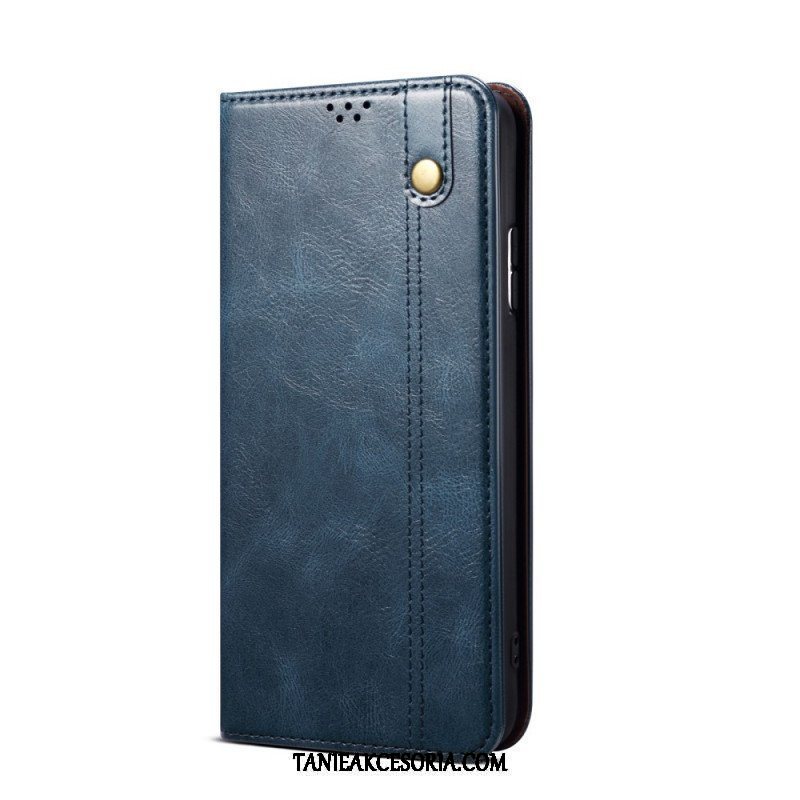 Etui Na Telefon do Samsung Galaxy M32 Etui Folio Woskowana Sztuczna Skóra