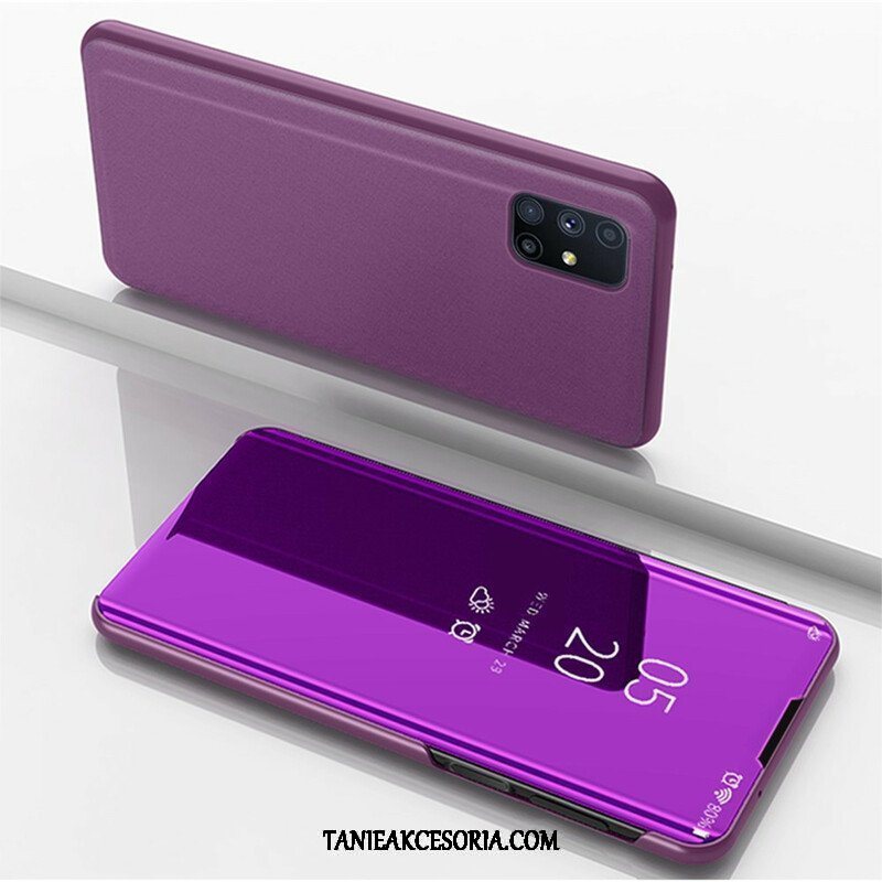 Etui Na Telefon do Samsung Galaxy M51 Lustro I Sztuczna Skóra