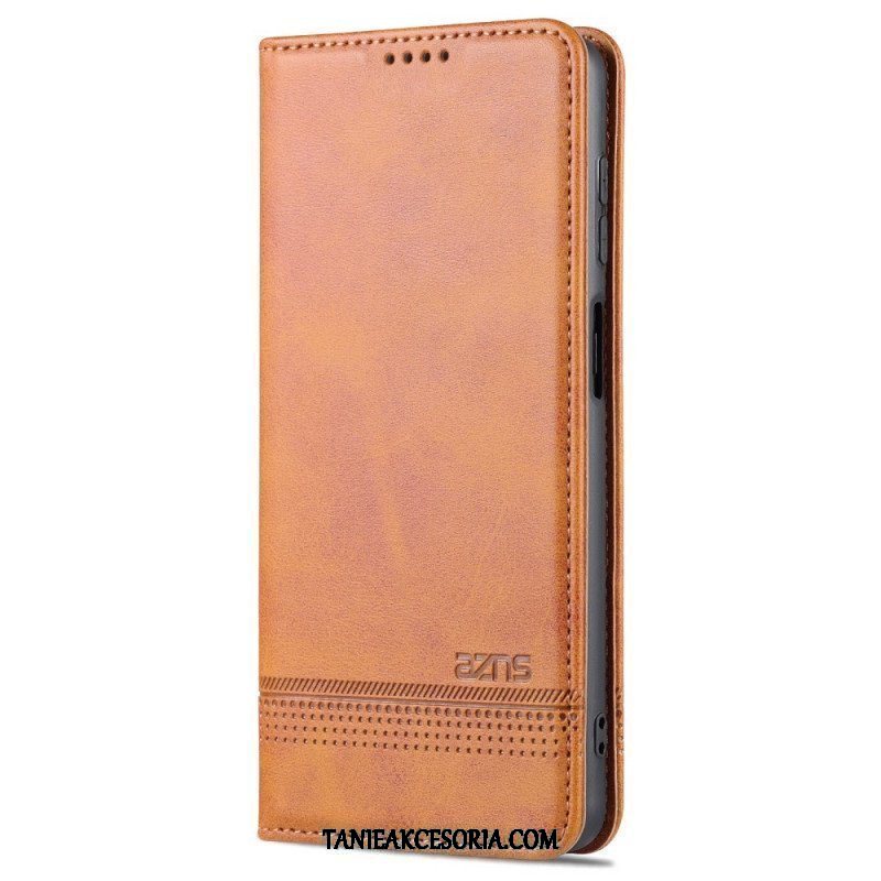 Etui Na Telefon do Samsung Galaxy M52 5G Etui Folio Efekt Skóry Azns