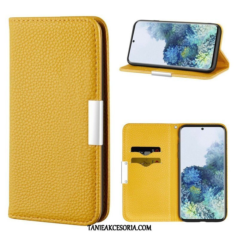 Etui Na Telefon do Samsung Galaxy S21 5G Etui Folio Liczi Ze Sztucznej Skóry Ultra Szykowny