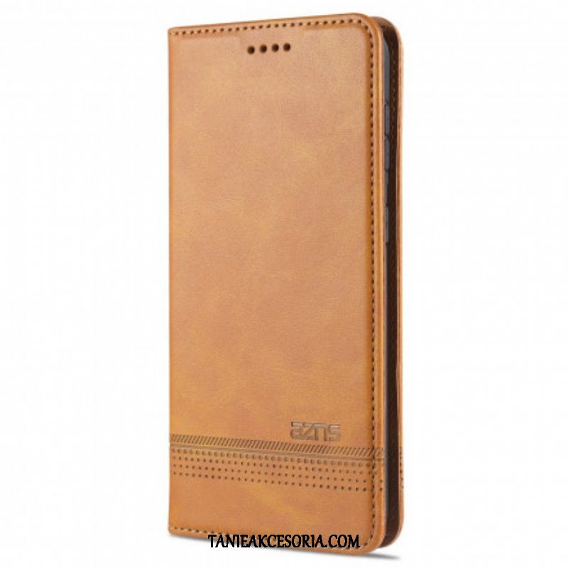 Etui Na Telefon do Samsung Galaxy S21 5G Etui Folio Stylizacja Skóry Azns