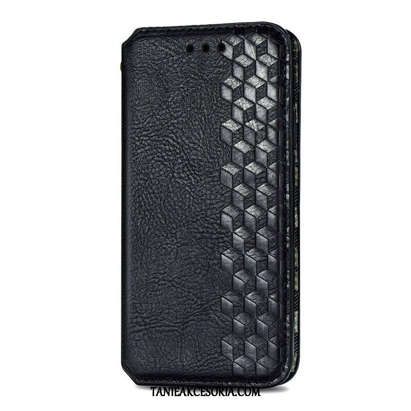 Etui Na Telefon do Samsung Galaxy S21 FE Etui Folio Skórzany Efekt Diamentowej Tekstury