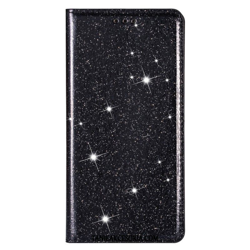 Etui Na Telefon do Samsung Galaxy S22 5G Etui Folio Cekinowy Styl