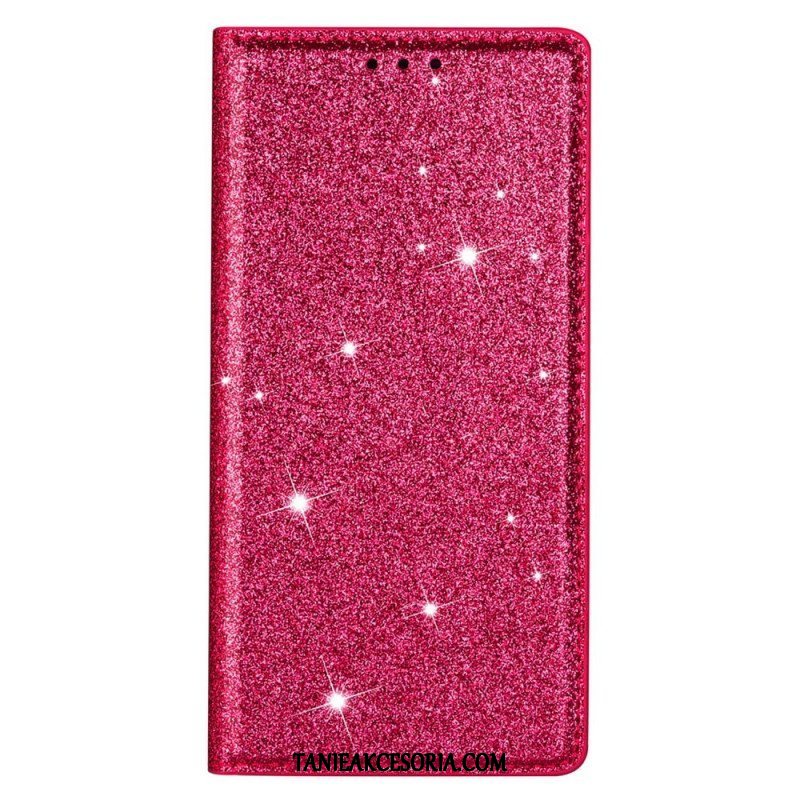 Etui Na Telefon do Samsung Galaxy S22 5G Etui Folio Cekinowy Styl