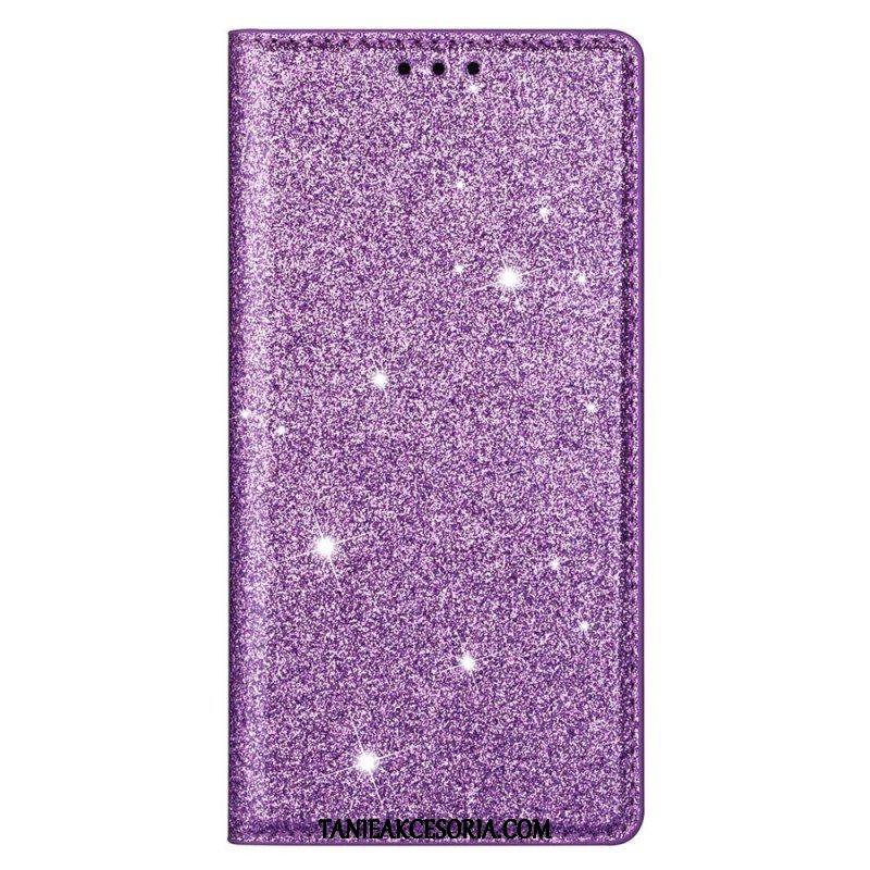 Etui Na Telefon do Samsung Galaxy S22 5G Etui Folio Cekinowy Styl