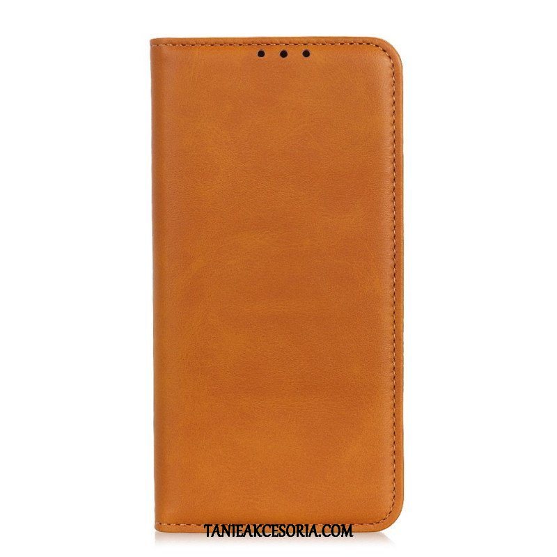 Etui Na Telefon do Samsung Galaxy S22 5G Etui Folio Elegancka Dwoina Skórzana