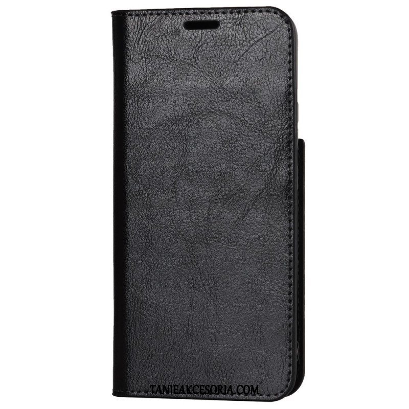 Etui Na Telefon do Samsung Galaxy S22 5G Etui Folio Prawdziwa Skóra