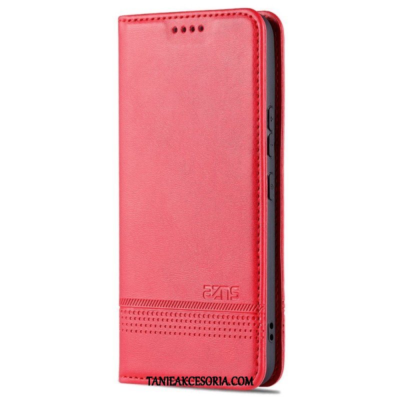 Etui Na Telefon do Samsung Galaxy S22 5G Etui Folio Stylizacja Skóry Azns