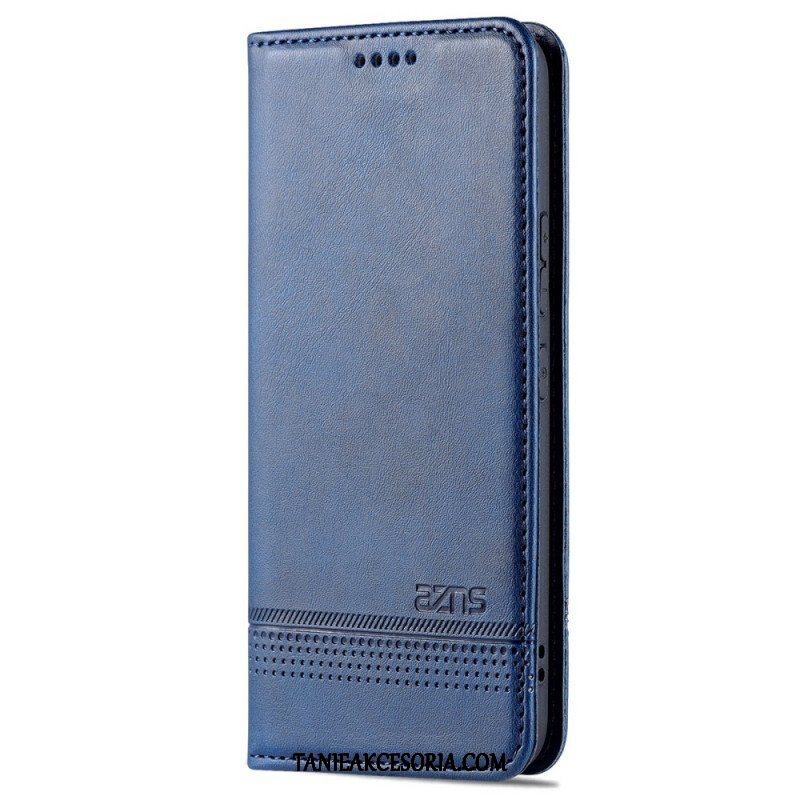 Etui Na Telefon do Samsung Galaxy S22 5G Etui Folio Stylizacja Skóry Azns