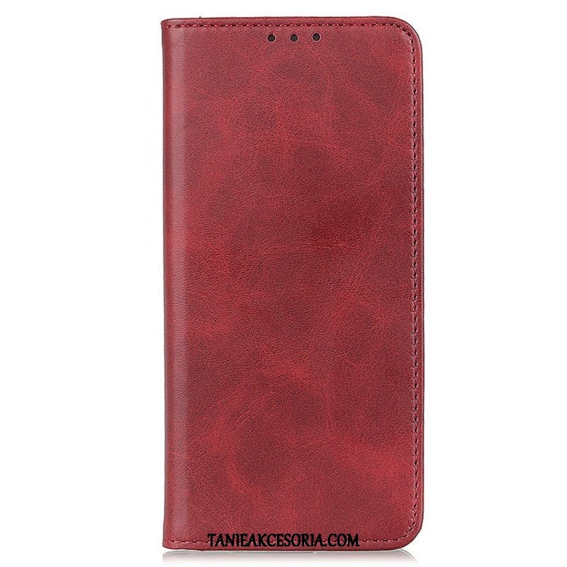 Etui Na Telefon do Samsung Galaxy S23 5G Etui Folio Dwoina Skóry