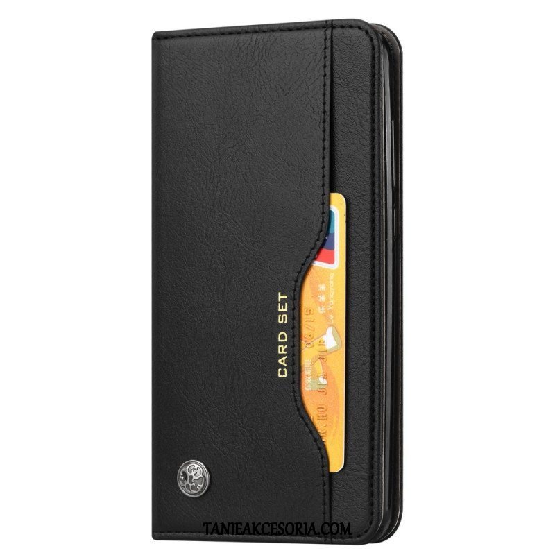 Etui Na Telefon do Samsung Galaxy S23 5G Etui Folio Etui Na Karty Ze Sztucznej Skóry