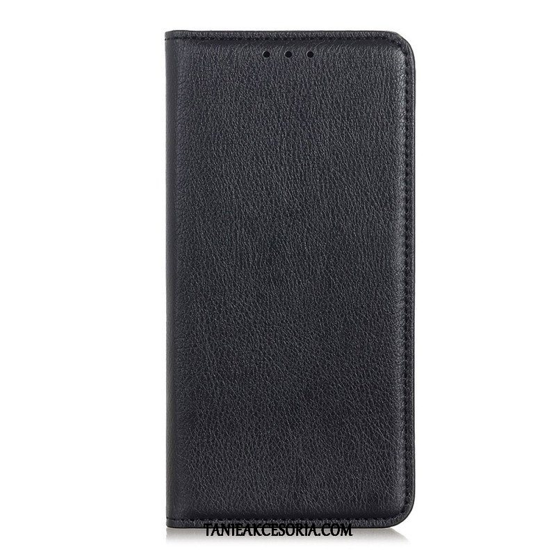 Etui Na Telefon do Samsung Galaxy S23 5G Etui Folio Skóra Dwoinowa Liczi