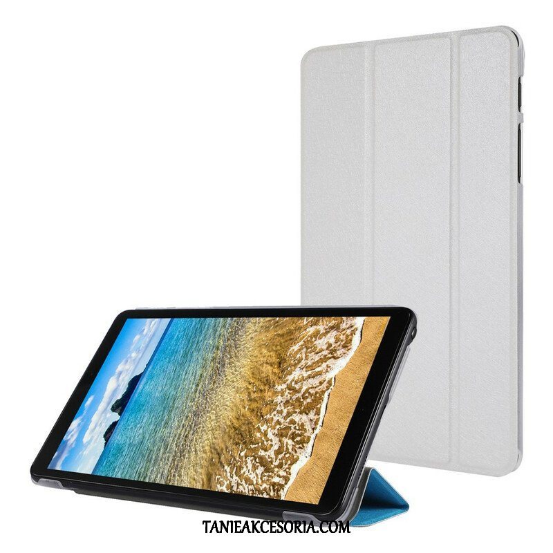 Etui Na Telefon do Samsung Galaxy Tab A7 Lite Jedwabna Tekstura Sztucznej Skóry