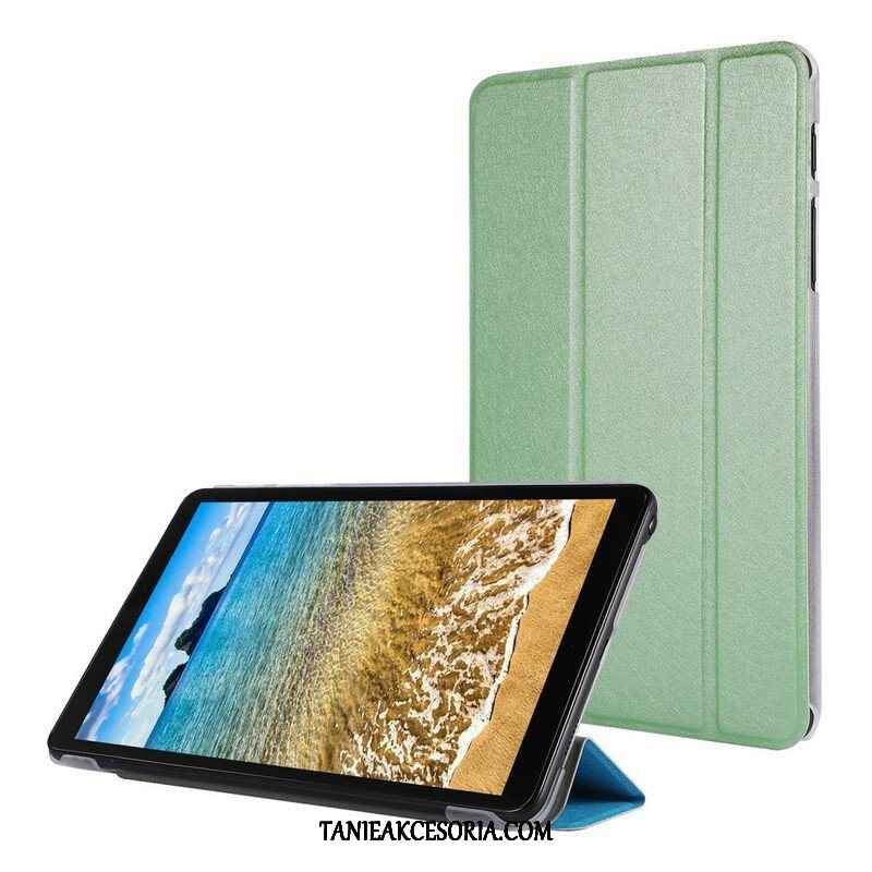 Etui Na Telefon do Samsung Galaxy Tab A7 Lite Jedwabna Tekstura Sztucznej Skóry