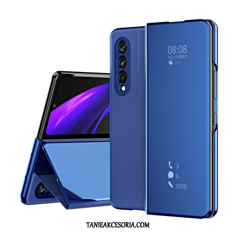 Etui Na Telefon do Samsung Galaxy Z Fold 3 5G Etui Folio Osłona Lusterka