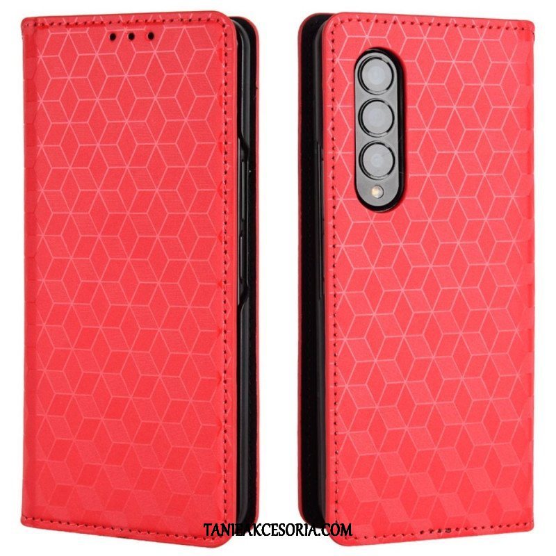 Etui Na Telefon do Samsung Galaxy Z Fold 4 Etui Folio Sześcian 3d