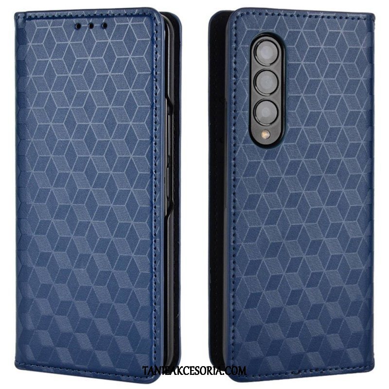 Etui Na Telefon do Samsung Galaxy Z Fold 4 Etui Folio Sześcian 3d