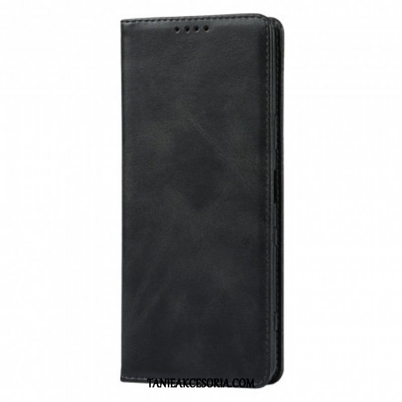 Etui Na Telefon do Sony Xperia 1 III Etui Folio Klasyczna Skóra Naturalna