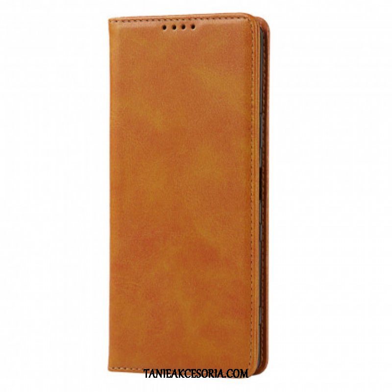 Etui Na Telefon do Sony Xperia 1 III Etui Folio Klasyczna Skóra Naturalna