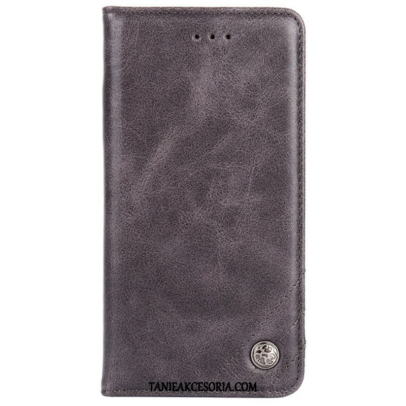 Etui Na Telefon do Sony Xperia 10 IV Etui Folio Ozdobny Nit Ze Sztucznej Skóry