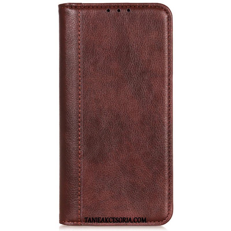 Etui Na Telefon do Sony Xperia Pro-I Etui Folio Elegancka Dwoina Skóry Liczi