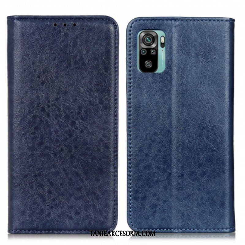 Etui Na Telefon do Xiaomi Redmi Note 10 / 10S Etui Folio Teksturowany Efekt Skóry