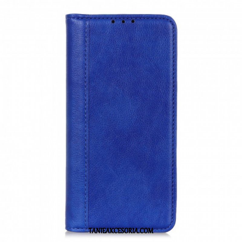 Etui Na Telefon do Xiaomi Redmi Note 10 / 10S Etui Folio Wersja Ze Skóry Split Litchi