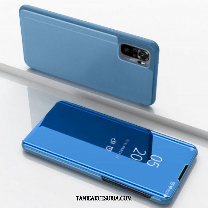 Etui Na Telefon do Xiaomi Redmi Note 10 / 10S Lustro I Sztuczna Skóra