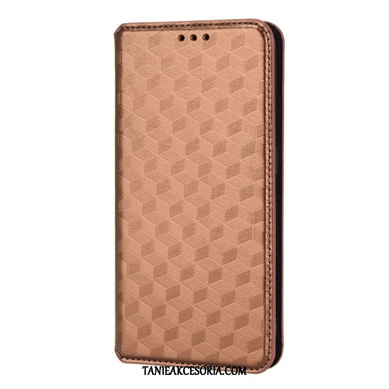 Etui Na Telefon do Xiaomi Redmi Note 11 / 11S Etui Folio Efekt Diamentowej Skóry 3d