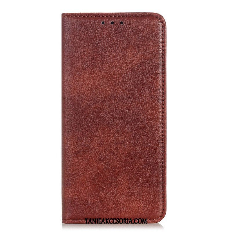 Etui Na Telefon do Xiaomi Redmi Note 11 / 11S Etui Folio Liczi Split Skórzana Tekstura