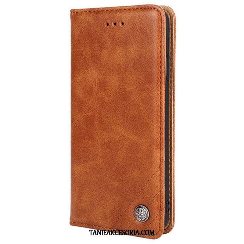 Etui Na Telefon do Xiaomi Redmi Note 11 Pro / 11 Pro 5G Etui Folio Stylowy Skórzany Nit