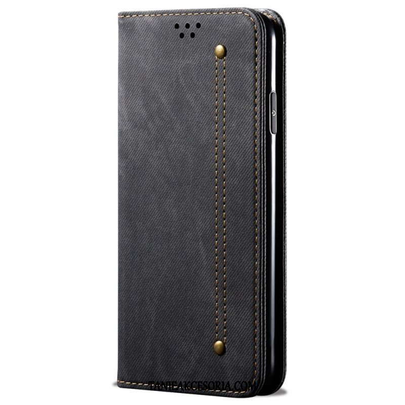 Etui Na Telefon do Xiaomi Redmi Note 11 Pro / 11 Pro 5G Etui Folio Tkanina Dżinsowa