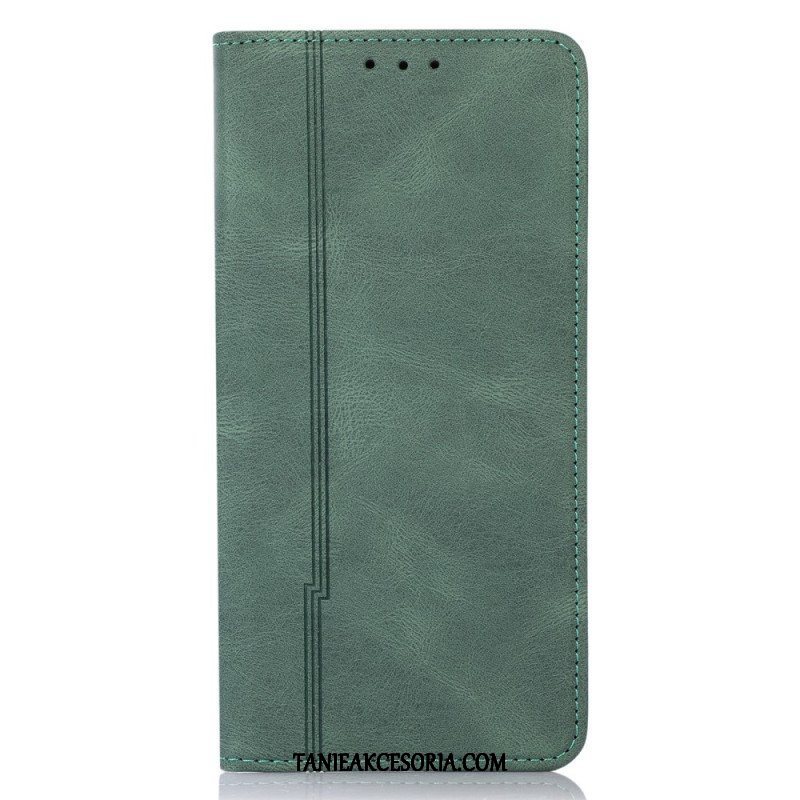 Etui Na Telefon do Xiaomi Redmi Note 11 Pro Plus 5G Etui Folio Stylowa Skórzana Linia