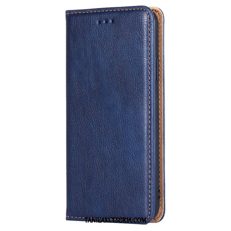 Etui Na Telefon do Xiaomi Redmi Note 12 Pro Etui Folio Przeszycia Ze Sztucznej Skóry