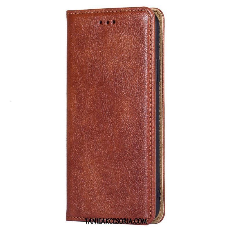 Etui Na Telefon do Xiaomi Redmi Note 12 Pro Plus Etui Folio Przeszycia Ze Sztucznej Skóry