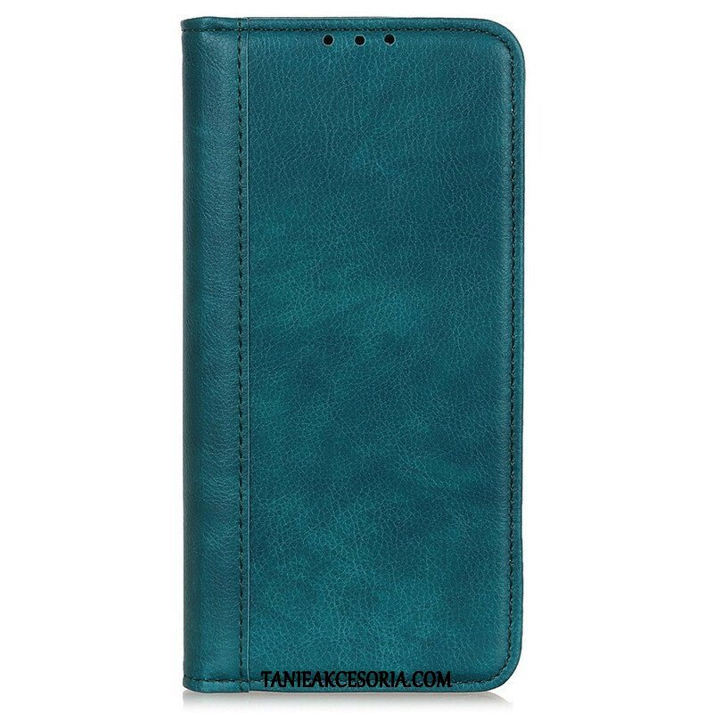 Etui Na Telefon do iPhone 13 Pro Max Etui Folio Kolorowa Wersja Skóry Dwoinowej