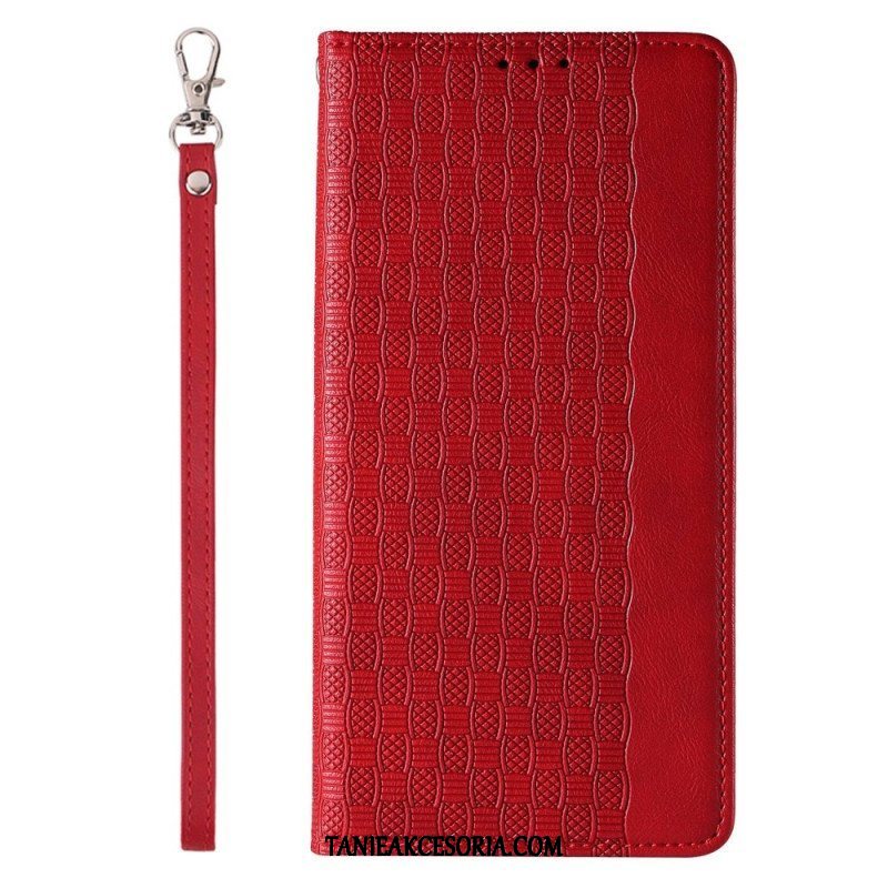 Etui Na Telefon do iPhone 14 Pro z Łańcuch Etui Folio Pasek W Stylu Vintage