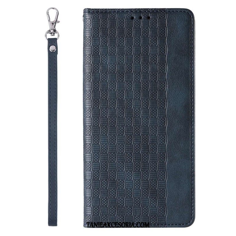 Etui Na Telefon do iPhone 14 Pro z Łańcuch Etui Folio Pasek W Stylu Vintage