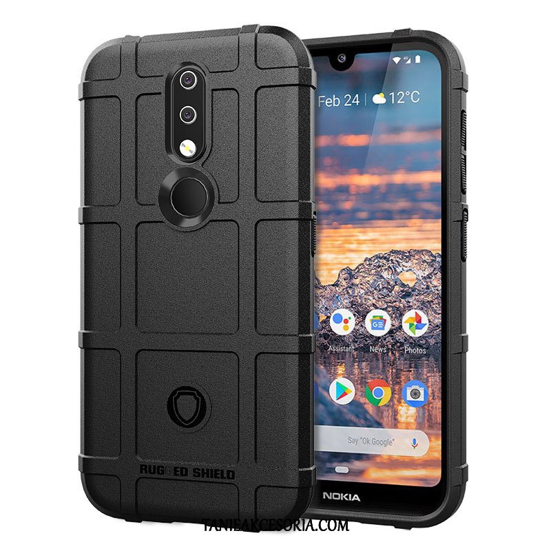 Etui Nokia 4.2 Dla Grubych Balon Taktyka, Pokrowce Nokia 4.2 All Inclusive Anti-fall Telefon Komórkowy Braun