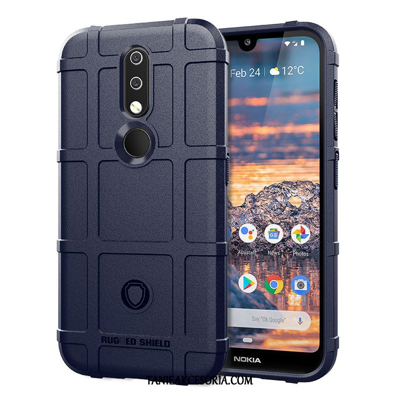 Etui Nokia 4.2 Dla Grubych Balon Taktyka, Pokrowce Nokia 4.2 All Inclusive Anti-fall Telefon Komórkowy Braun