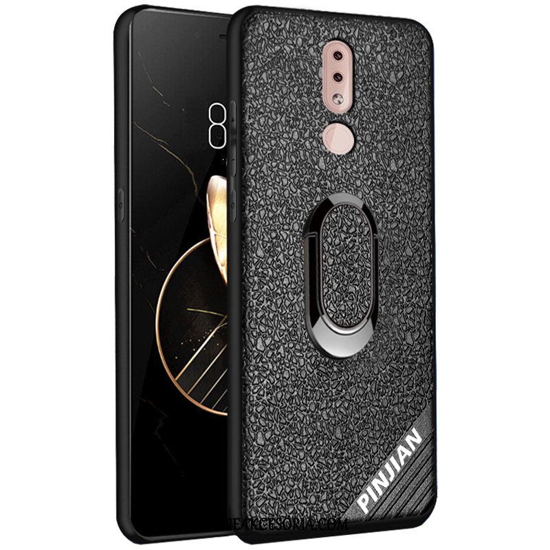 Etui Nokia 4.2 Miękki Eleganckie Wzór, Obudowa Nokia 4.2 Czarny Nubuku Silikonowe